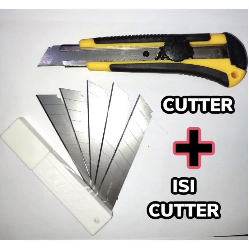 

Paket Pisau Cutter Premium Besar 1 pcs + Isi Cutter 5 pcs Murah Meriah