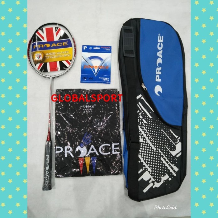 Raket Badminton PROACE POWER ACE 99 ORIGINAL Free tas, senar, kaos