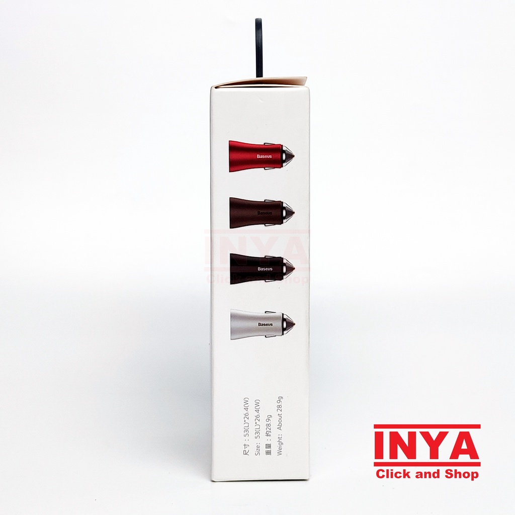 BASEUS CAR CHARGER DUAL USB INTELLIGENT OUTPUT FAST CHARGING BSC-C6