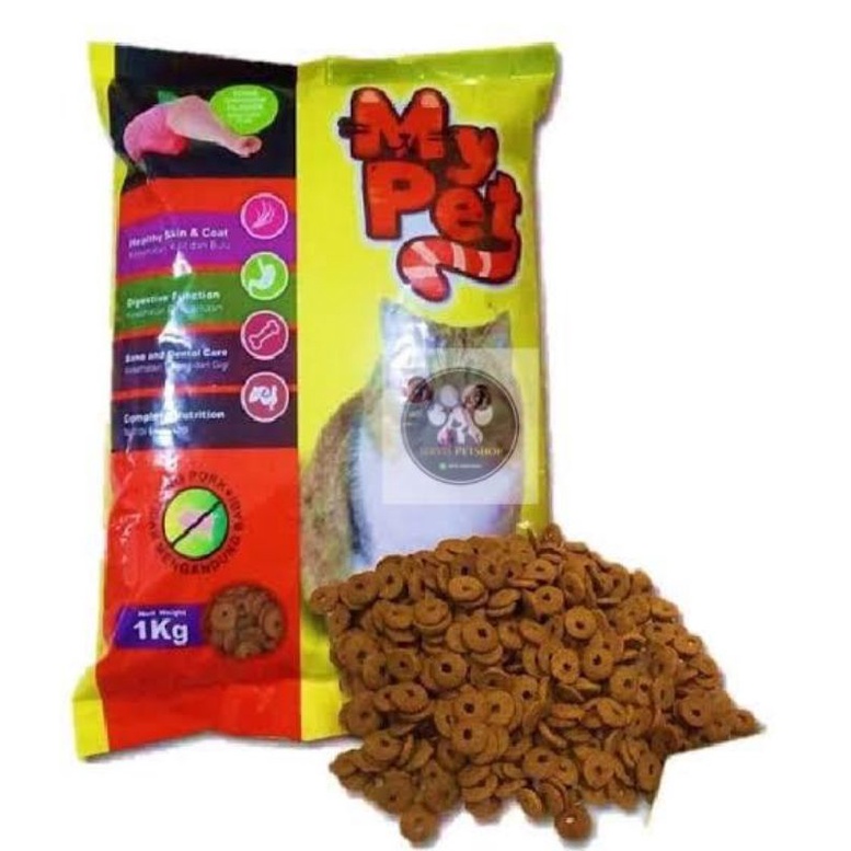 My Pet Catfood makanan Kucing kering 1kg. murah berkualitas