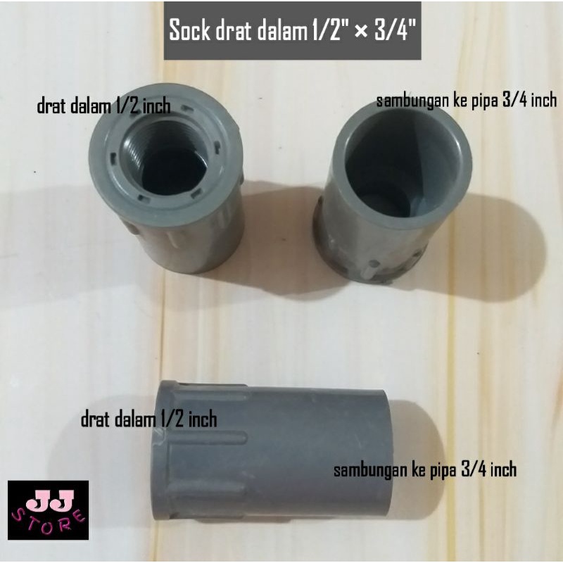 Sock Drat Dalam SDD 1/2 inch × 3/4 inch