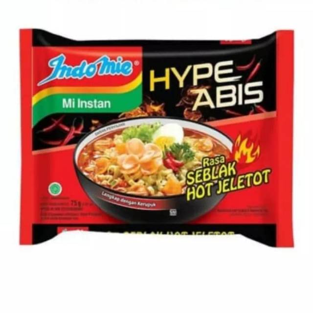 

Indomie HypeAbis rasa seblak hot jeletot