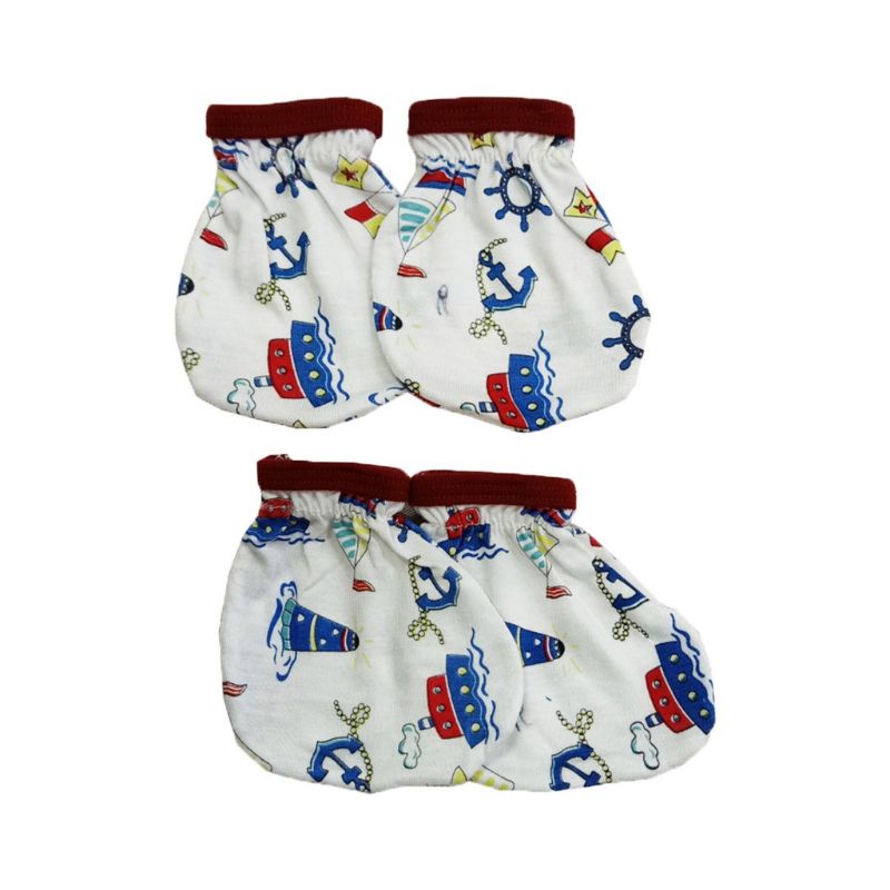 Dialogue Sarung Tangan Kaki STK Bayi Motif Jangkar Sailor