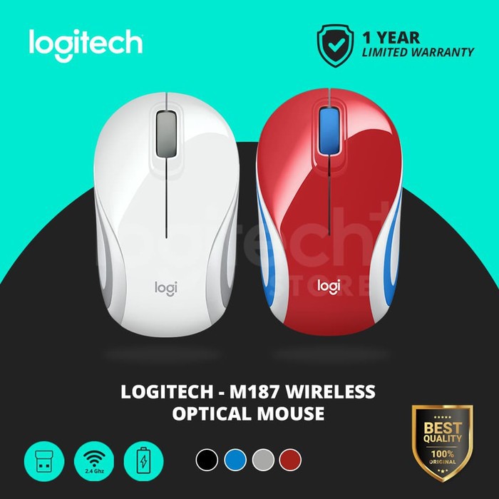 Logitech M187 / M 187 Wireless Mouse Optical