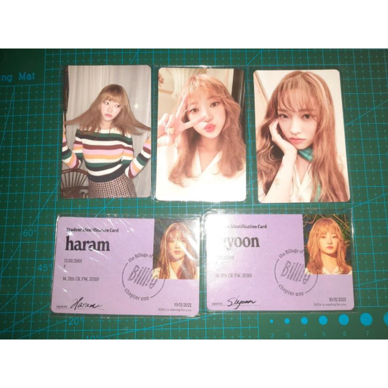 PHOTOCARD BILLIE HARAM SIYOON ERA RING X RING