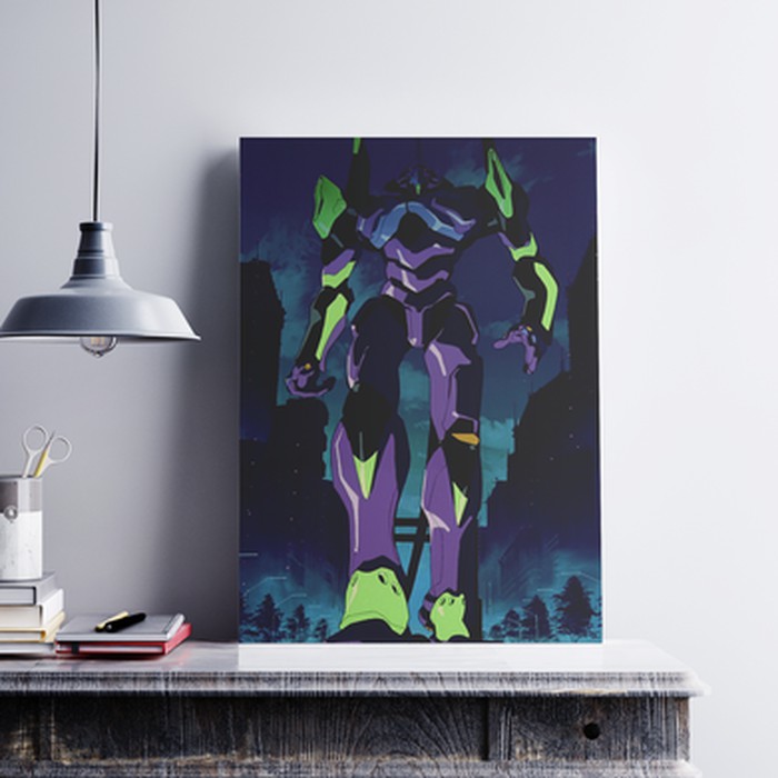 "Anime, Evangelion, ver.2" Poster Kayu (30x22)