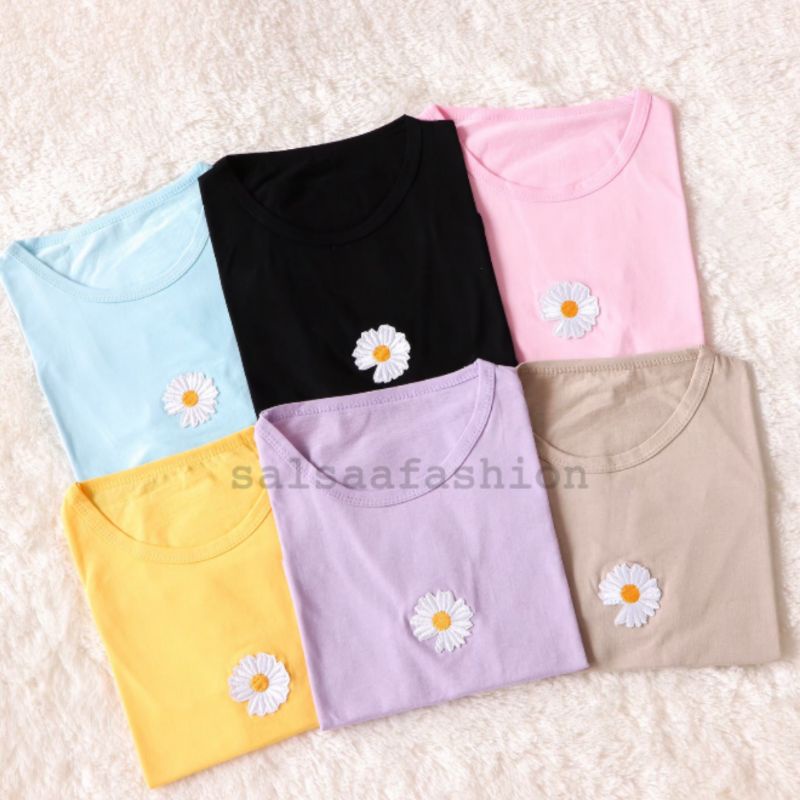 Kaos atasan wanita - Daisy flower