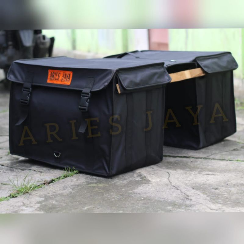 Tas Pos Obrok Kurir Sales Anti Air Tas Motor Tas Rengkek Tas Kargo Aries Jaya Tali Bandat  Besar Jumbo Aries Jaya