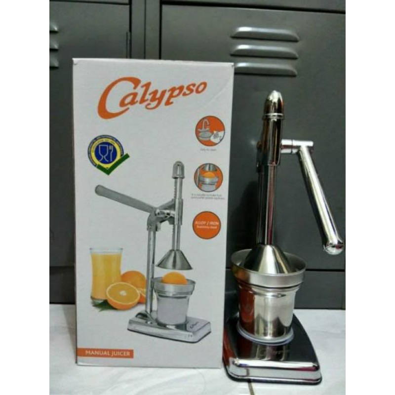 Perasan jeruk stainless ASLI CALYPSO TEBAL KOKOH/ alat peras jeruk stainless / mesin pemeras jeruk manual stainless