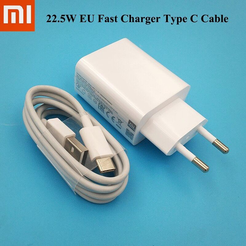 Original Charger Xiaomi Type C 22W Redmi Note 7/ 7 pro/ Note 8/ 8 pro/ Note 9/ mi5 mi6 mi8/ Poco M3 Pro [22 WATT]