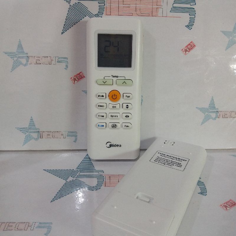 REMOT REMOTE AC MIDEA RG70A / BGEF ORIGINAL ASLI KW