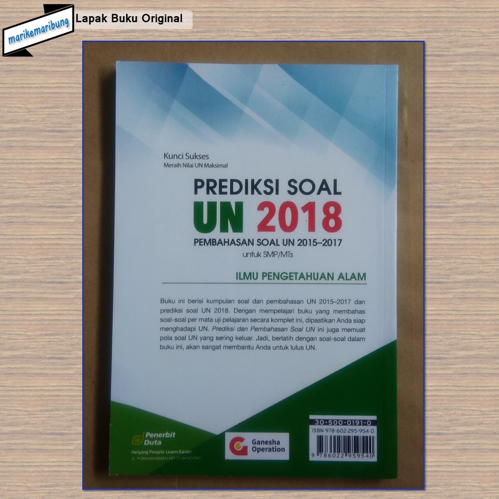 Buku Prediksi Soal-Soal UN IPA SMP 2018-6