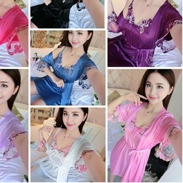 ۩ Lover.Fashion, Kimono Lingerie tangan renda ➸