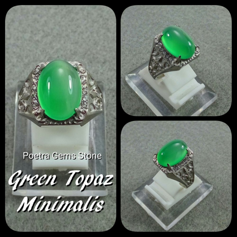 CINCIN GREEN TOPAZ SIZE KANTORAN HIJAU MANTAP