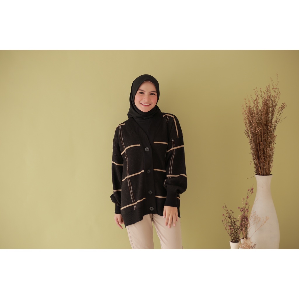 Cardigan Rajut Wanita - Premium Cardigan - Bianca Knit Premium By Unique Craft_Bdg