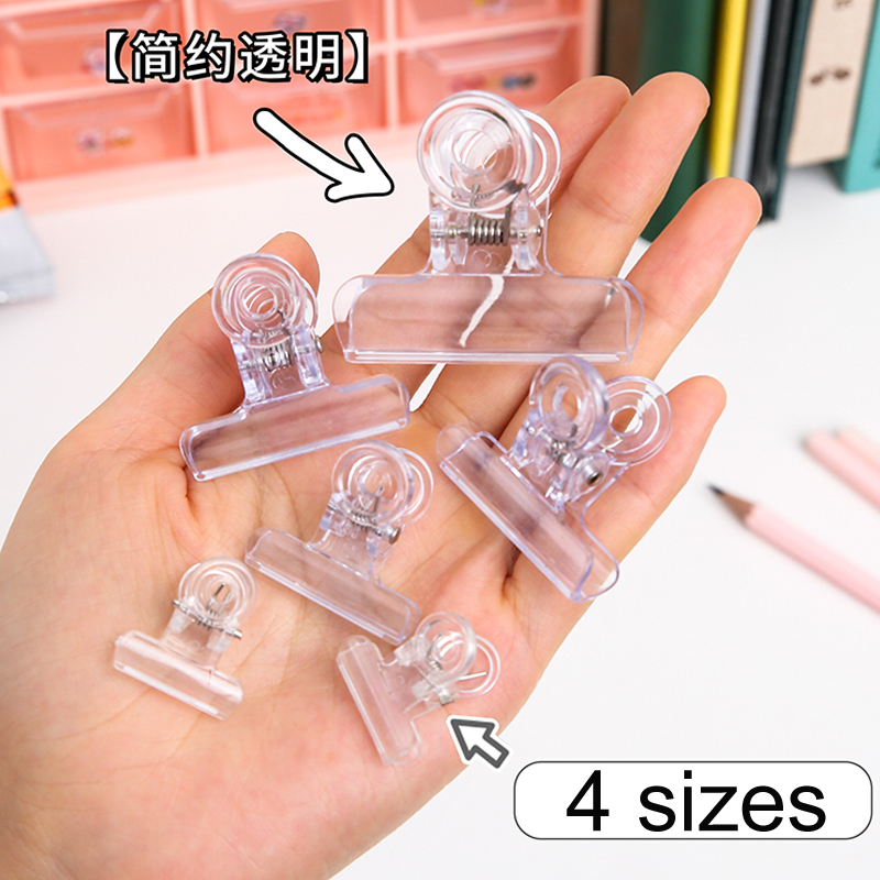 Transparent Clip Bill Sorting Binder Clips Office Supplies