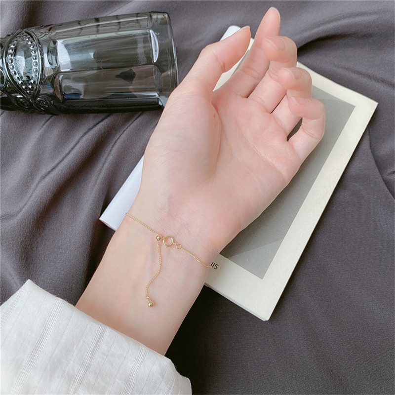 Gelang Rantai Giok Hetian Alami Tidak Alergi Untuk Wanita