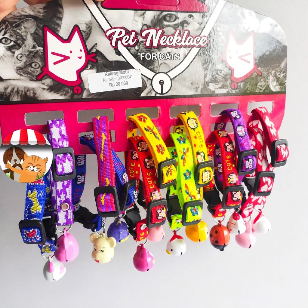 Kalung Kucing Anjing Mini Kelinci Motif Karakter - Kalung Hewan Lucu Murah