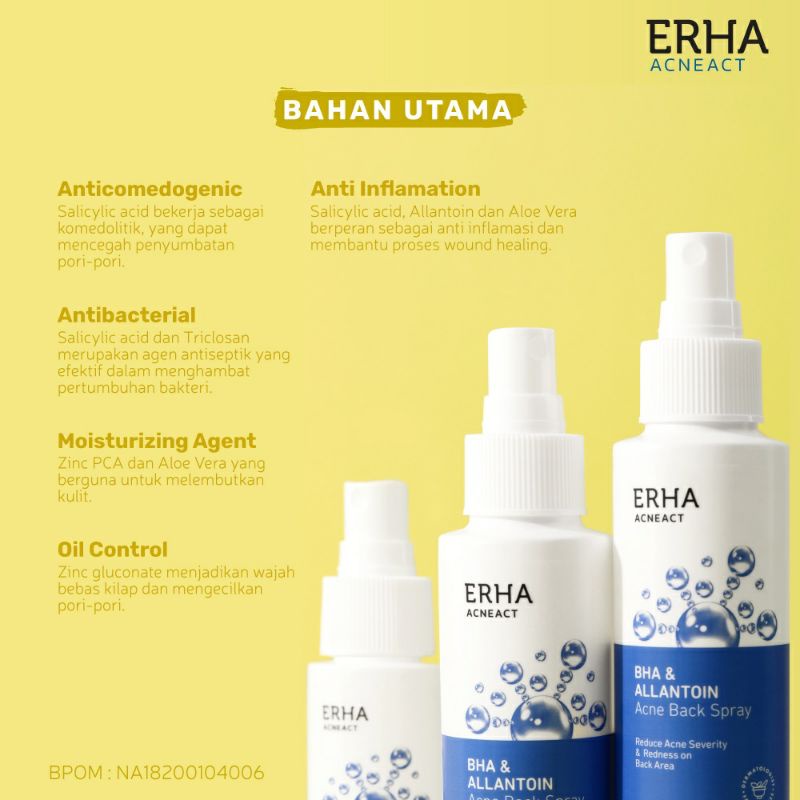 ERHA Acneact Acne Back Spray