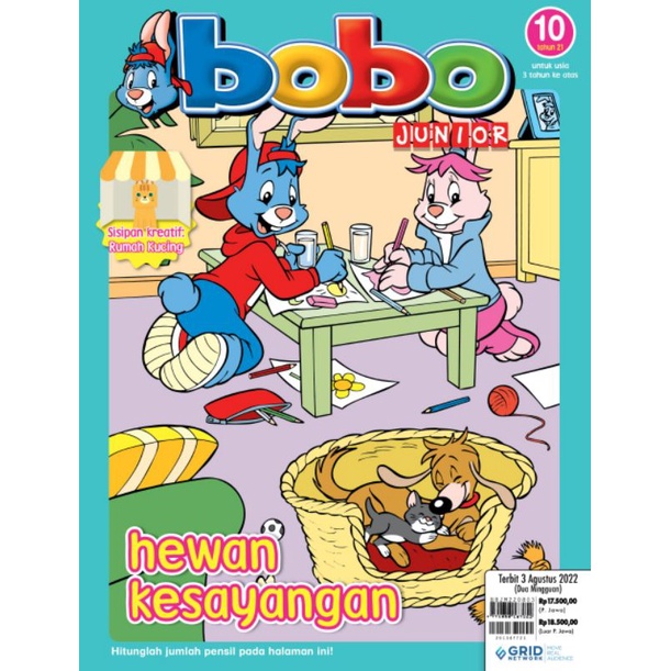 Majalah Anak BOBO JUNIOR No. 10 eds Agustus 2022