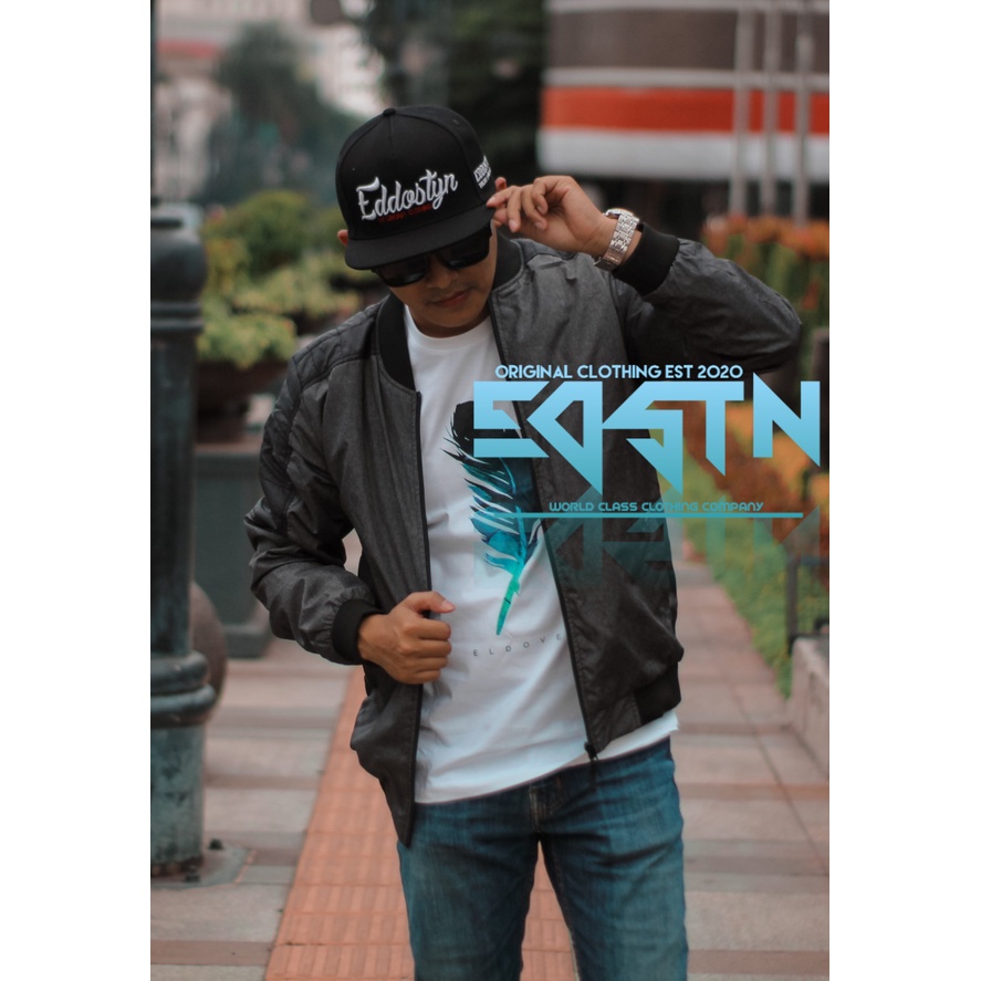 Topi Snapback Premium Original Clothing EDSTN Unisex COD Latin Hitam