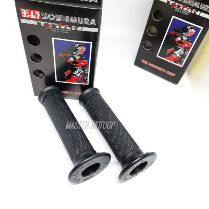 Grip Yoshimura dus Handfat karet YOSHIMURA Handgrip karet variasi motor Universal semua motor