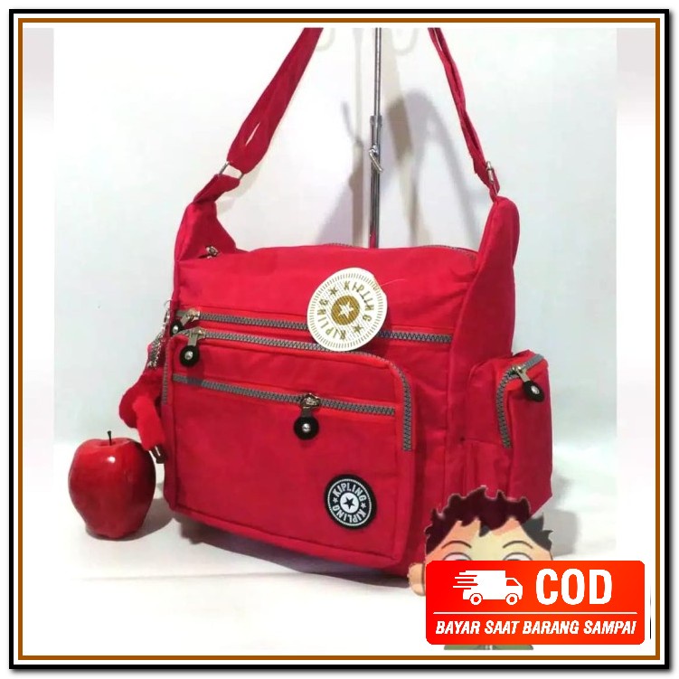 Ready Cod Tas Wanita Selempang Kain Wol Tas Tangan Slingbag Cewek IR667 Tas Selempang Kipling Polo