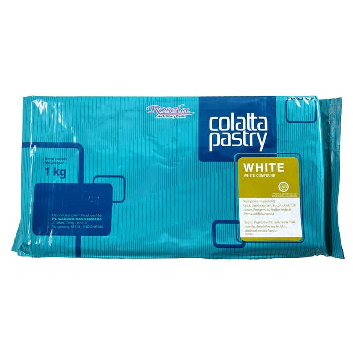 

Colatta Pastry White Compound 1 Kg / Coklat Pastry Compound Colatta