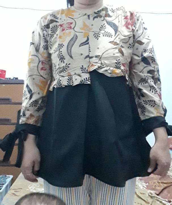 Batik Wanita Asj Sa Hrb026 Kenongo Kemeja Tosca Pendek