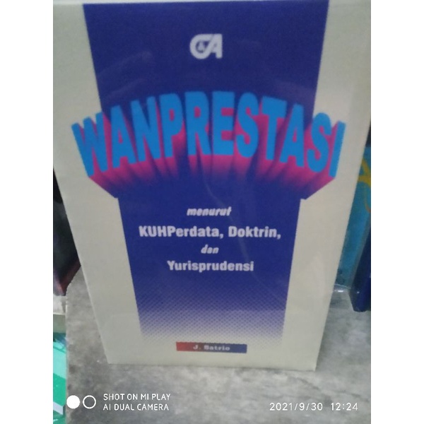Buku wanprestasi menurut KuHPerdata doktrin dan yurisprudensi
