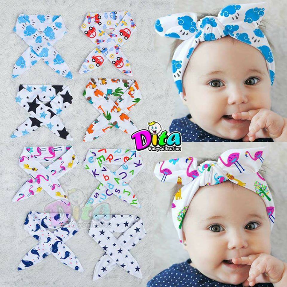 Bandana baby/bandana bayi /pita baby/bandana motif murah/ bandana