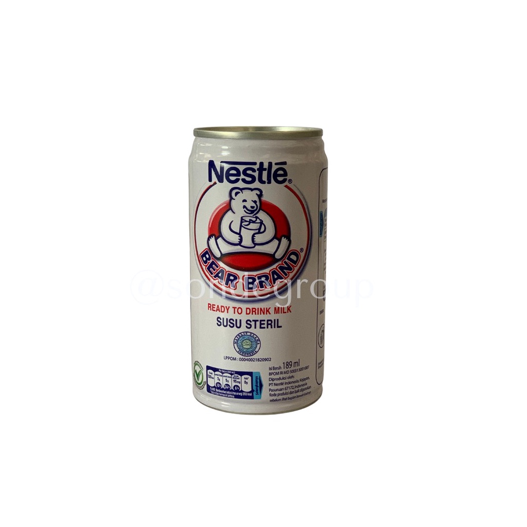 

Susu Kaleng - Siap Minum - Bear Brand - Nestle - 189 ml