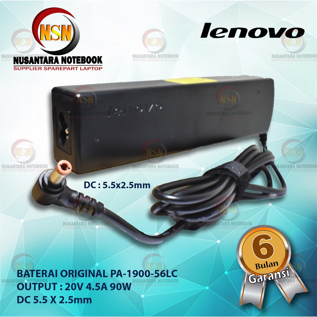 Adaptor Original Lenovo PA-1900-56LC 20V 4.5A 90W DC 5.5 x 2.5mm