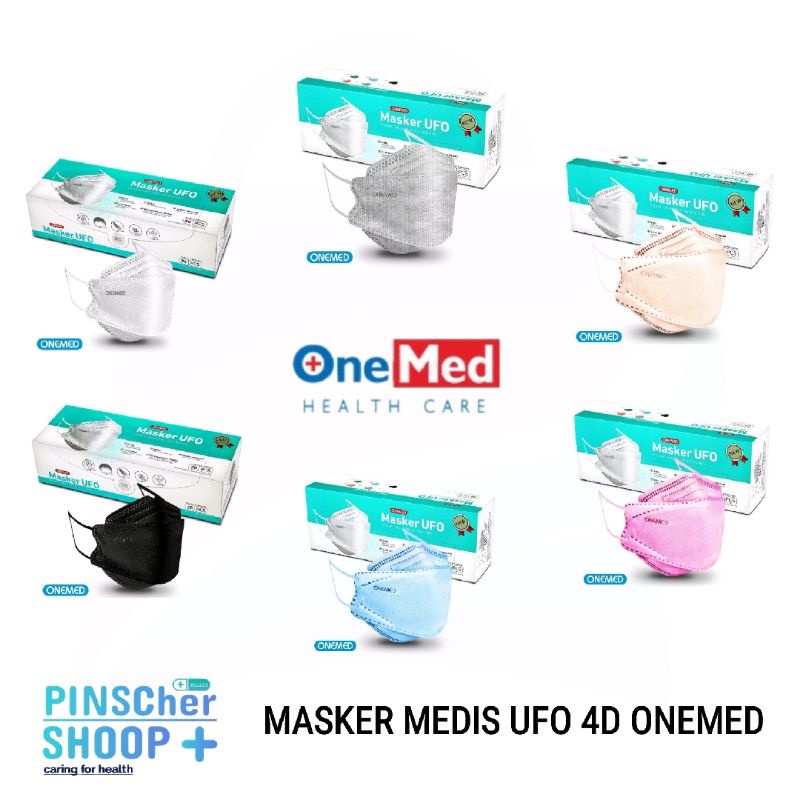 MASKER EARLOOP UFO 3D ONEMED MASKER KF MEDIS 4PLY PER BOX