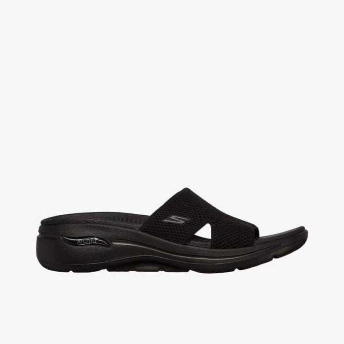 Skechers sandal wanita Go Walk Arch Fit Women's Walking Shoes - Black