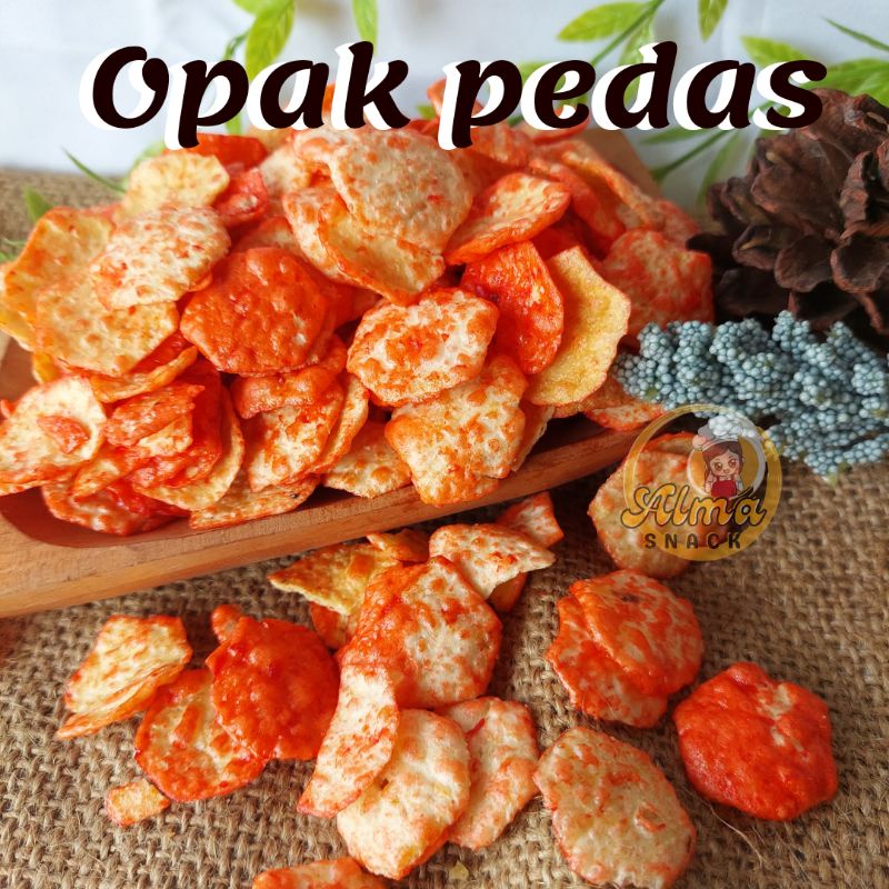 ALMA.SNACK OPAK MEDAN PEDAS 250gr SNACK KILOAN MURAH