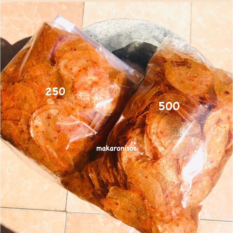 500GR KERIPIK KACA PEDAS VIRAL | PEDES DAUN JERUK | KERIPIK BELING PEDAS