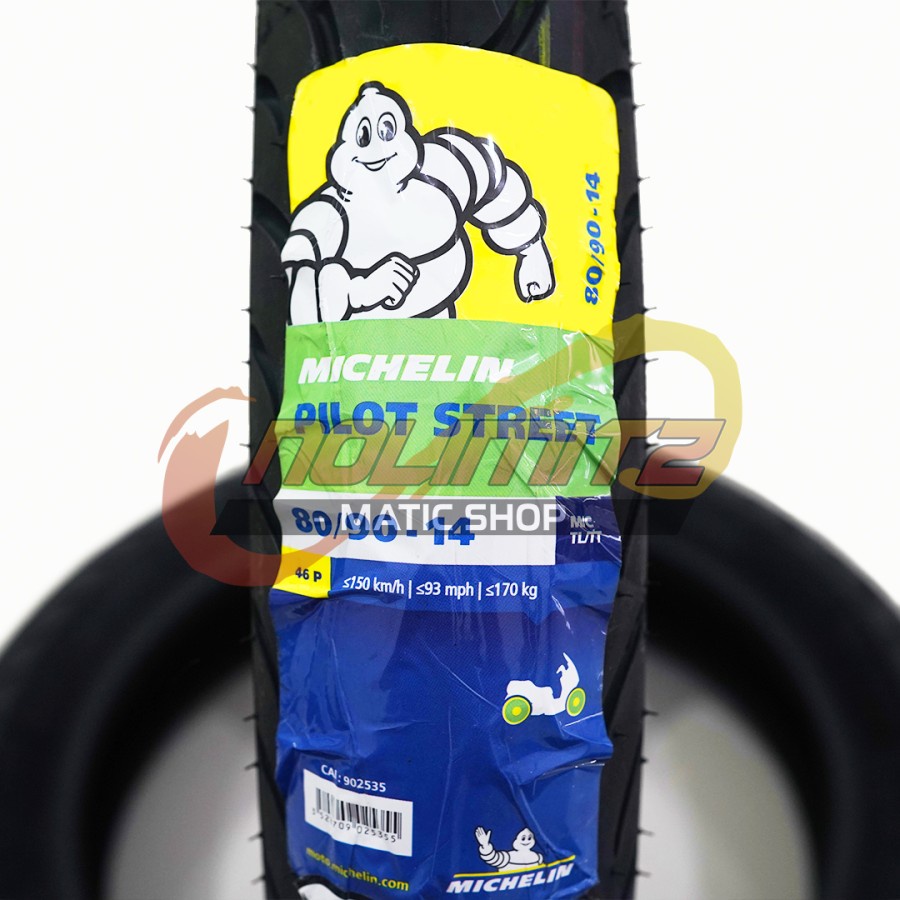 Ban Motor Tubeless Michelin Pilot Street 80/90 - 14 Vario Beat Scoopy