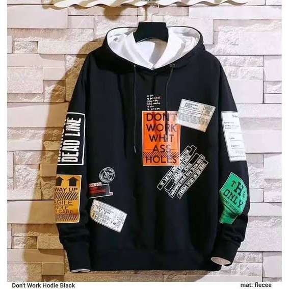 [ Bayar Di Tempat ] Jaket Sweater Hoodie Jumper Pria Dan Wanita Dont Work