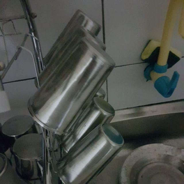 Cangkir Gelas Mug Dia. 8,2cm Air/bir/kopi/teh Stainless Premium Foodgrade Tebal