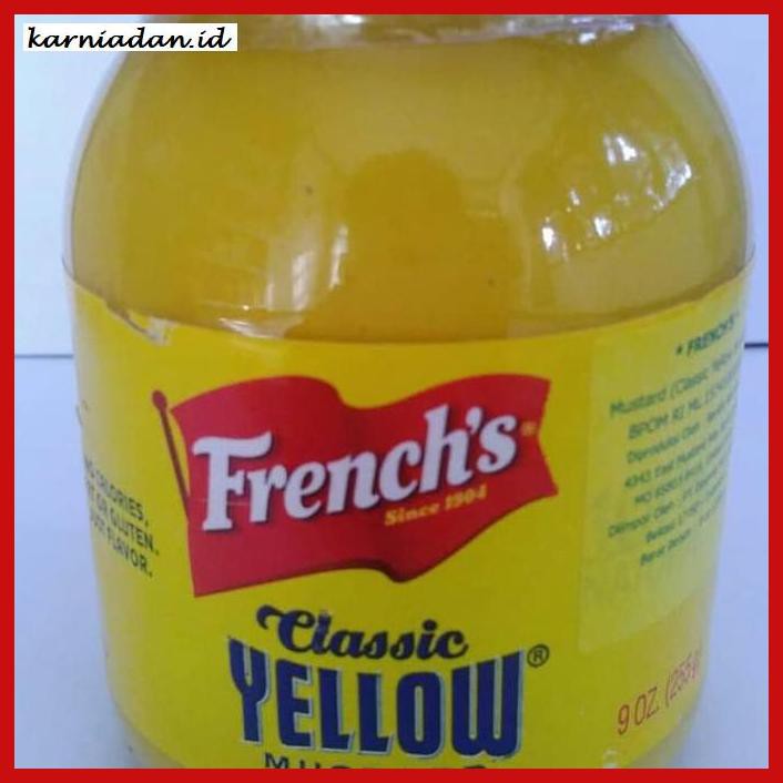 

gnidderdsaus- french's classic yellow mustard 255gram / calssic yellow mustard 255gr -asliiiiii.