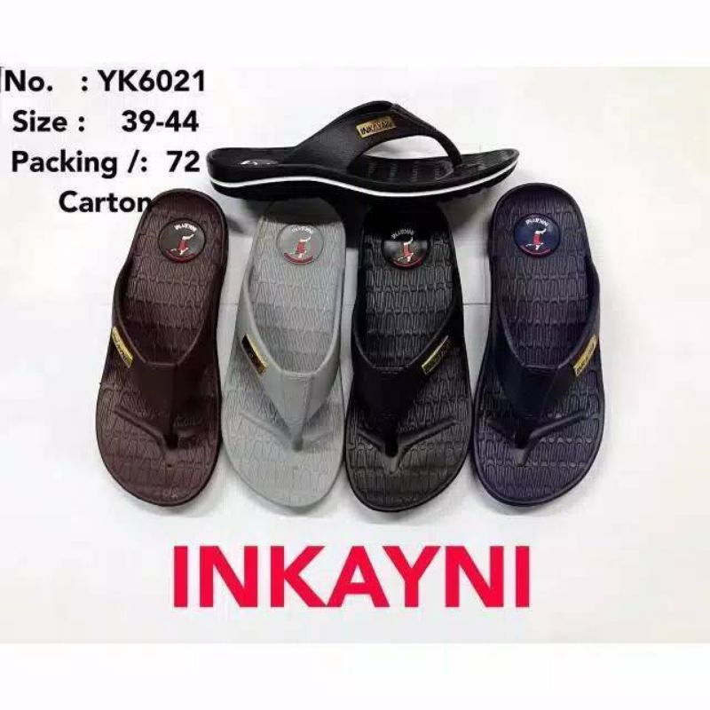 INKAYNI 6021 39 - 44/Sandal jepit karet inkayni pria dewasa