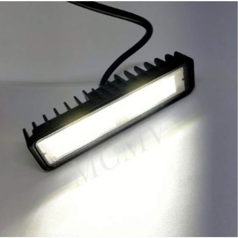 LAMPU SOROT motor LED BAR CREE 6 MATA PUTIH 18 watt / lampu tembak led bar work light 6 titik motor mobil flash