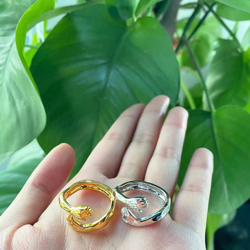 Cincin Jari Model Terbuka Dapat Disesuaikan Gaya Romantis Untuk Pria Dan Wanita