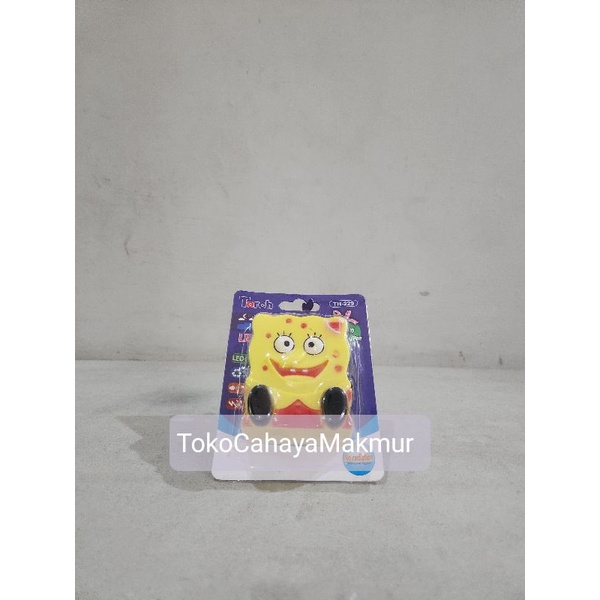 Lampu Tidur Karakter LED Spogebob Unik Lucu Mini / Lampu Tidur Anak