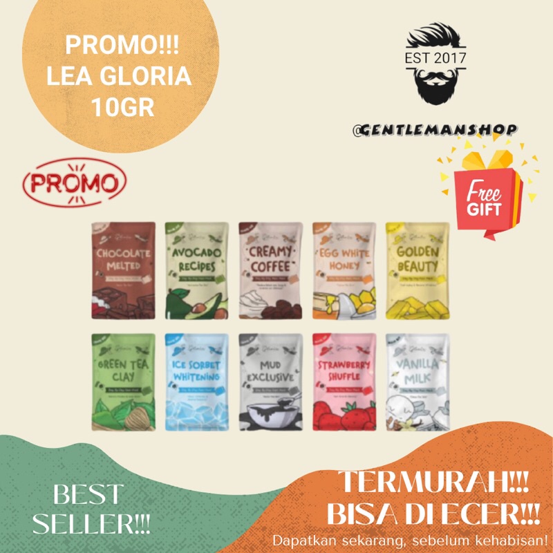 [FREE GIFT BERLAKU KELIPATAN] Lea Gloria Travel Size 10gr - Masker Lea Gloria