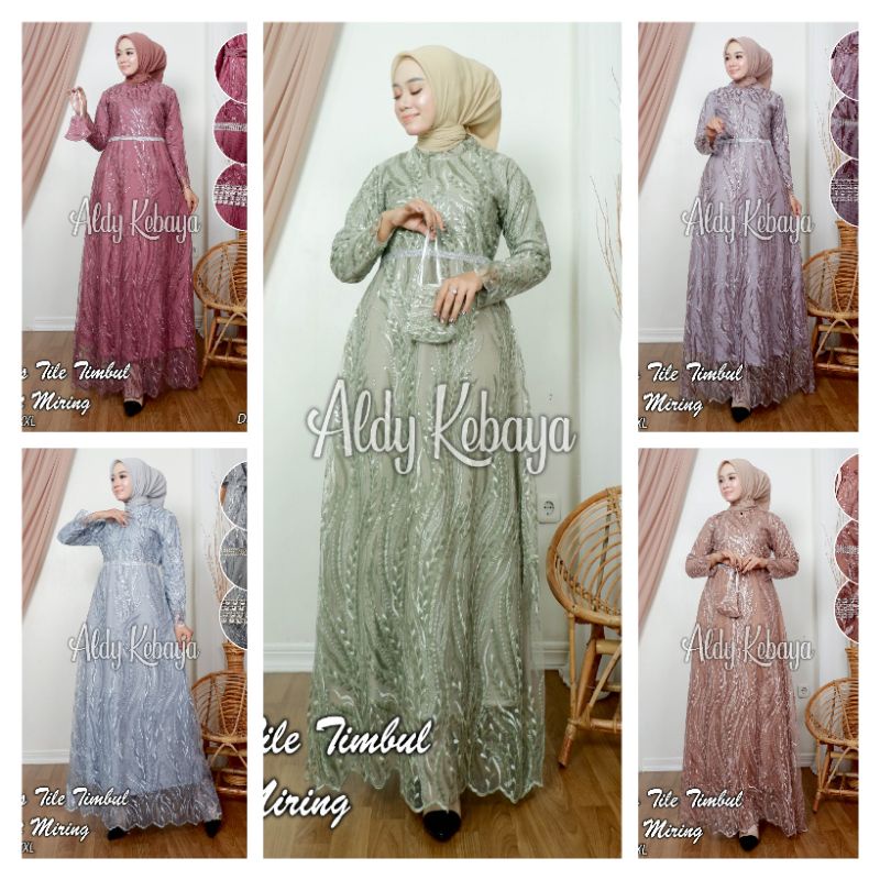 gamis modern shanum Aldi / gamis payung / gamis lebaran / gamis pesta / gamis terbaru / gamis murah 