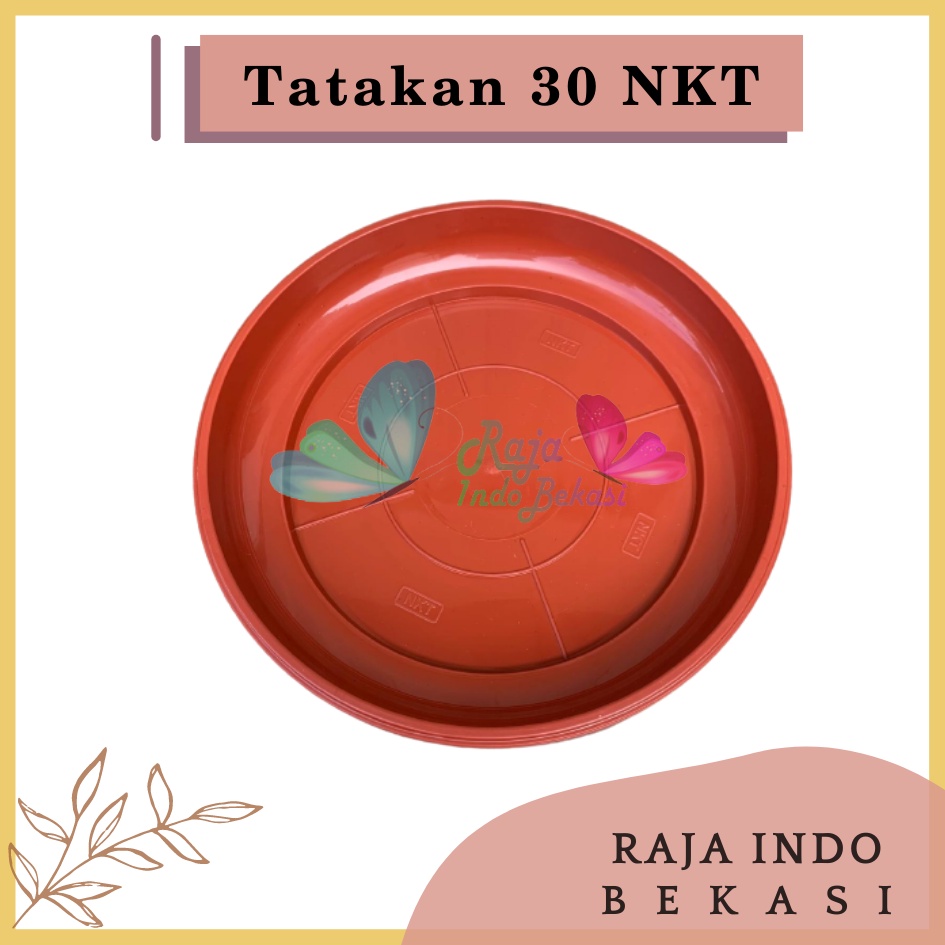 Rajaindobekasi Tatakan Alas Pot Bunga NKT 30 Merah BataTerracota Terracotta Merah Coklat 26 Cm Untuk Pot 30 Cm Termurah TATAKAN NKT 30 : Alas Pot Ukuran 30 Bagus Murah Tebal