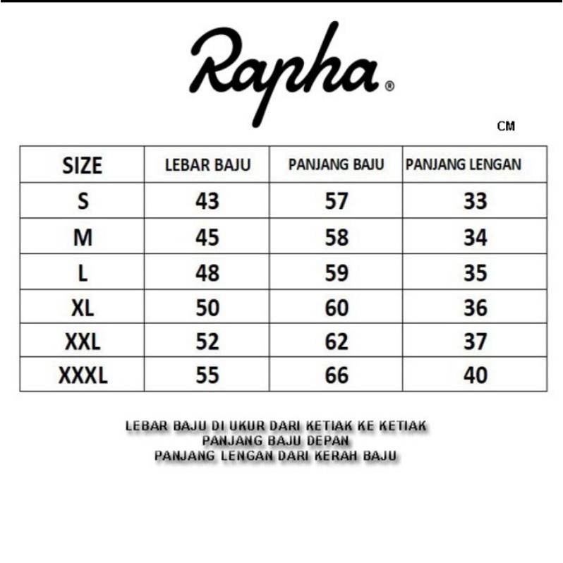 Baju Jersey Sepeda Lengan Pendek Pria Roadbike Rapha Classic