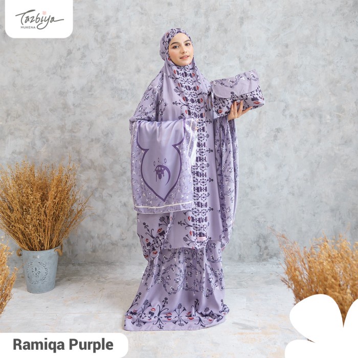 

MUKENA TAZBIYA SET SAJADAH RAMIQA SERIES ALLSIZE - RAMIQA PURPLE